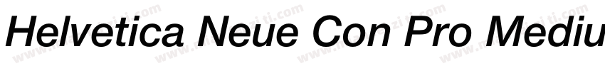 Helvetica Neue Con Pro Medium字体转换